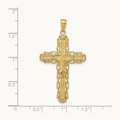 Crucifix Pendant, 14K