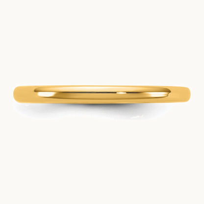 European Comfort Fit Band — 14K Yellow Gold, 2mm