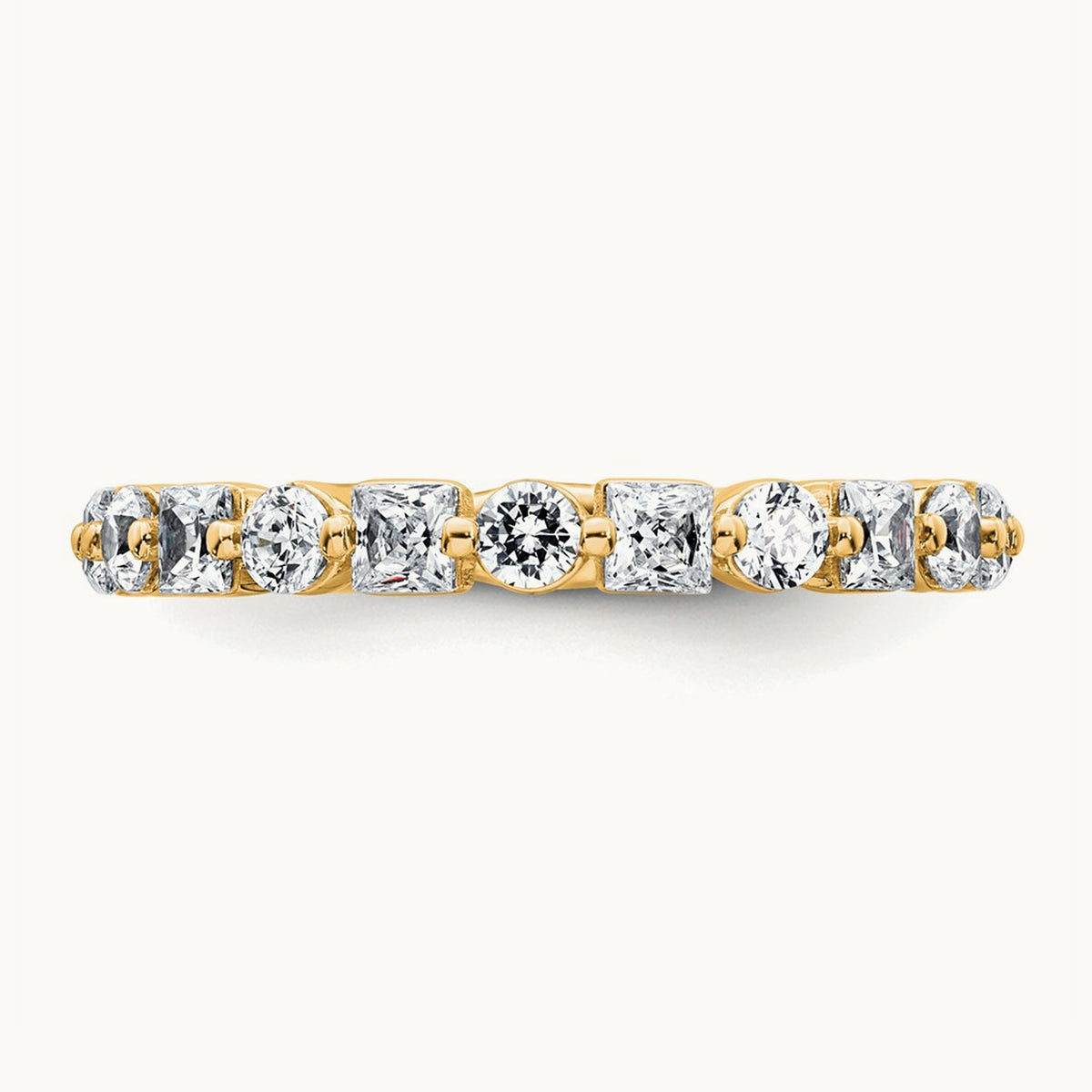 Wedding Band, 1.50 ct tw Lab-Grown Diamond — 14K Yellow Gold
