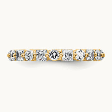 Wedding Band, 1.50 ct tw Lab-Grown Diamond — 14K Yellow Gold