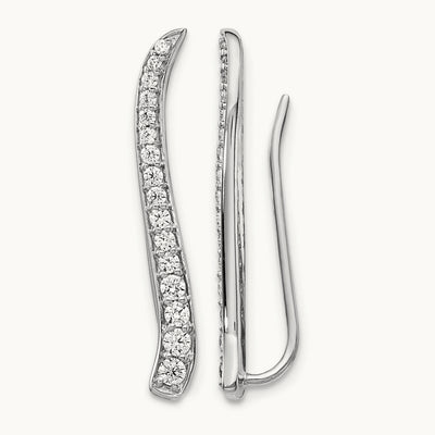 Earrings Climber, 0.50 ct tw Lab-Grown Diamond