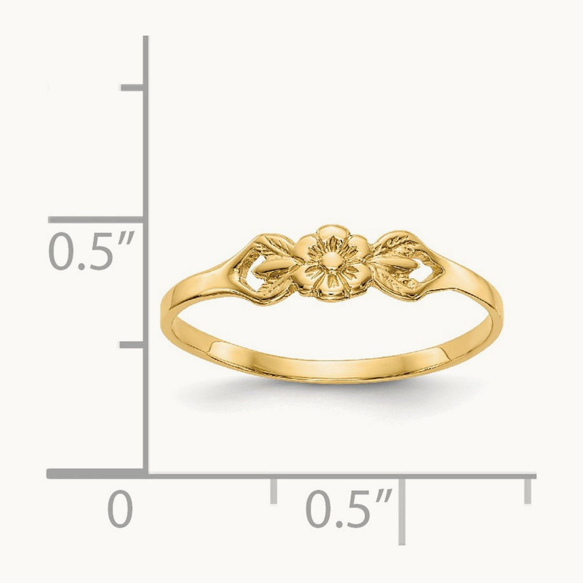 Flower Baby Ring, 14K