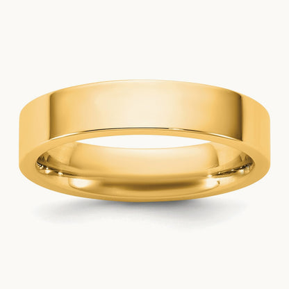 Standard Flat Comfort Fit Band, 4.5mm, 10K Yellow Gold