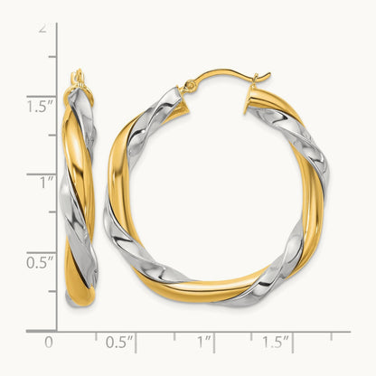w/ Twisted Hoop Earrings — photo set