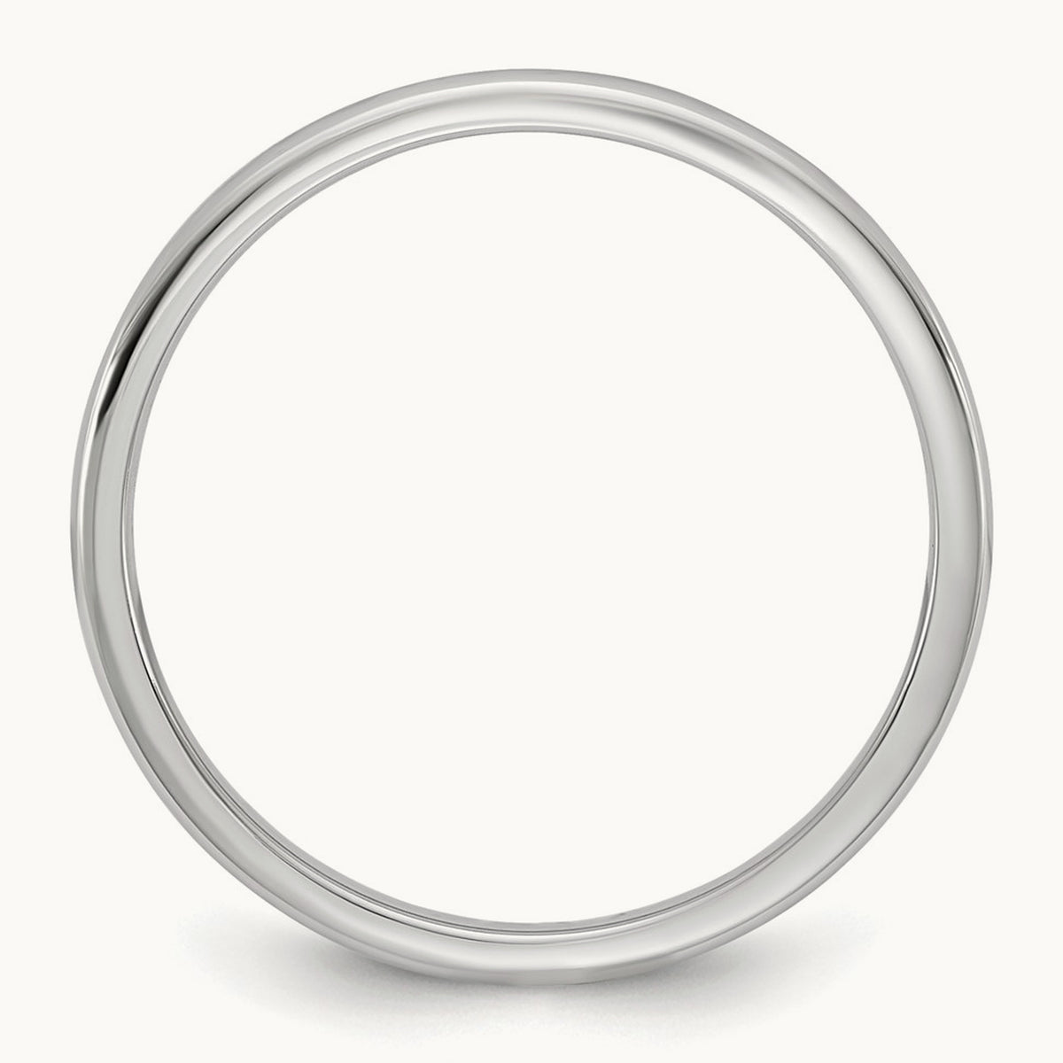 Lightweight Comfort Fit Band, 1.5mm, 10K White Gold