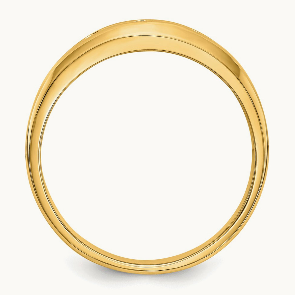 Diamond Men's Band, 14K Yellow Gold
