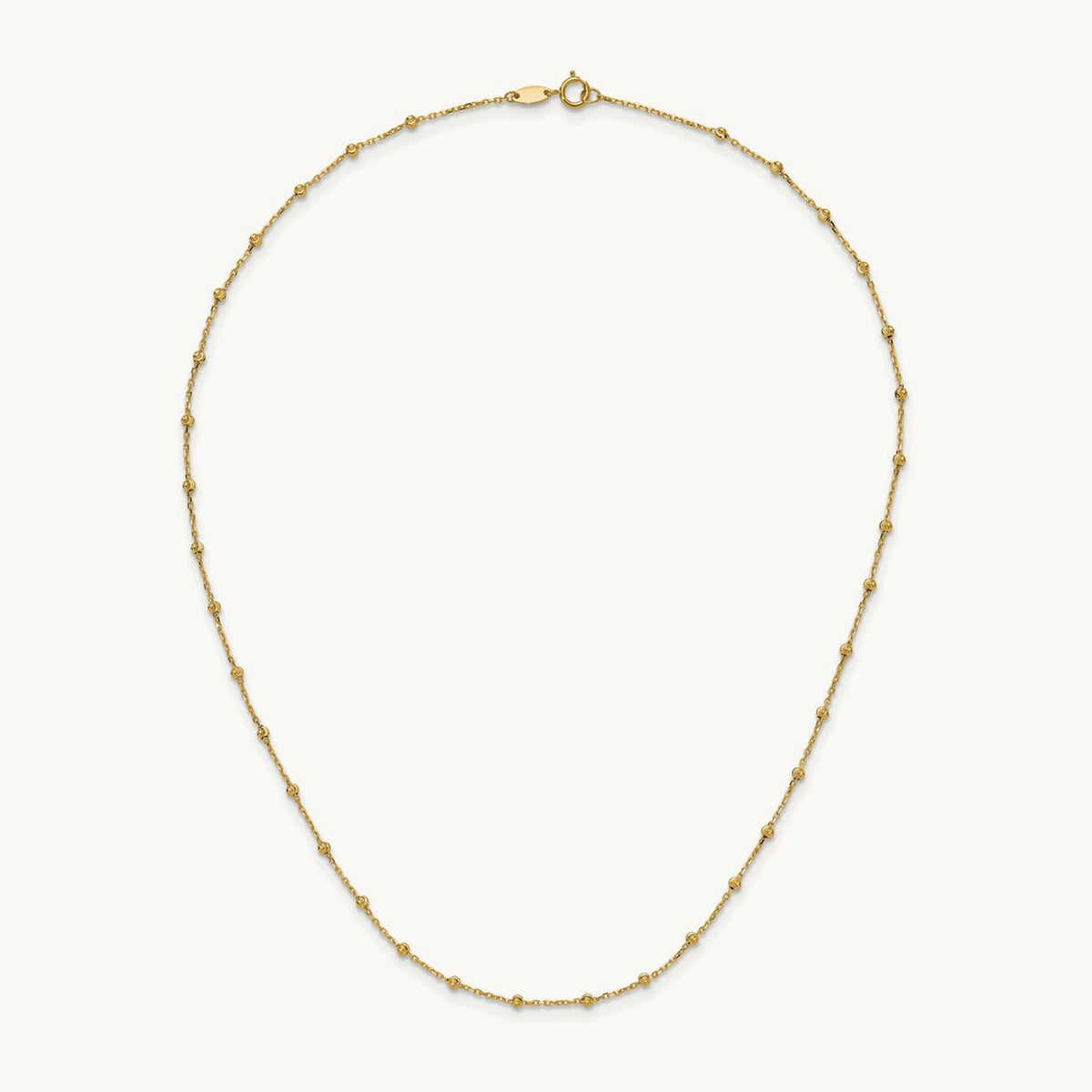 Polished and Diamond-cut Beaded Necklace — photo set