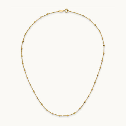 Polished and Diamond-cut Beaded Necklace — photo set