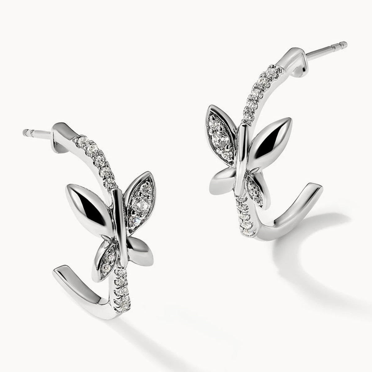 Oval Drop Leverback Earrings, 1.25 ct tw Lab-Grown Diamond
