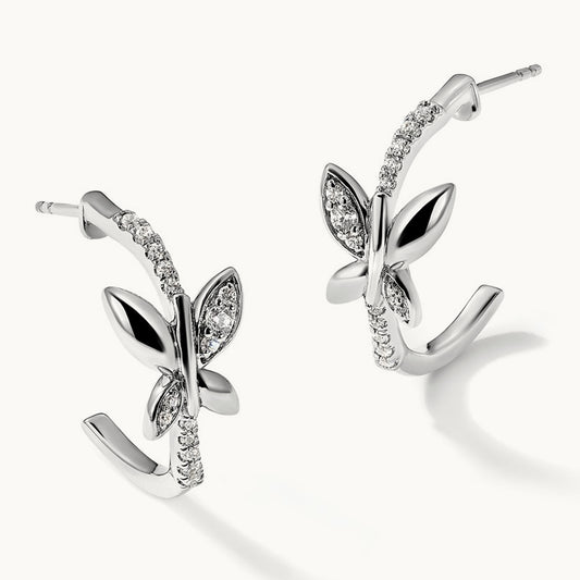 Oval Drop Leverback Earrings, 1.25 ct tw Lab-Grown Diamond