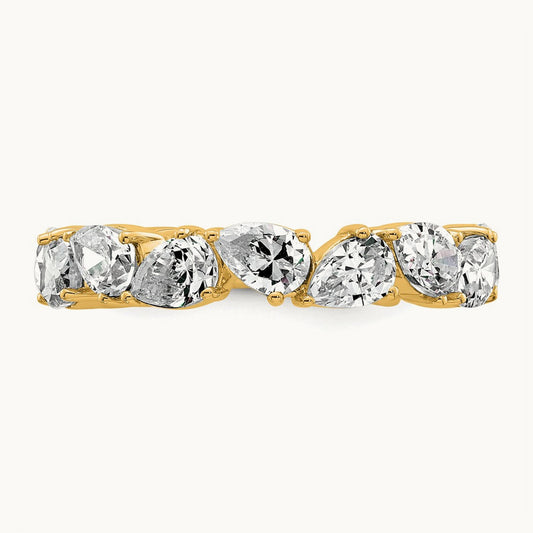 Fashion Ring, 3.00 ct tw Lab-Grown Diamond — 14K Yellow Gold