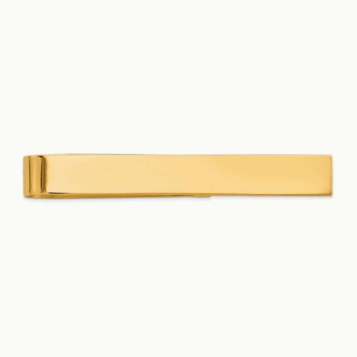 Men's Polished Tie Bar — 14K Yellow Gold