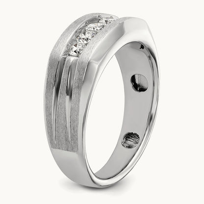 5 Stone Men's Ring, 0.50 ct tw Lab-Grown Diamond