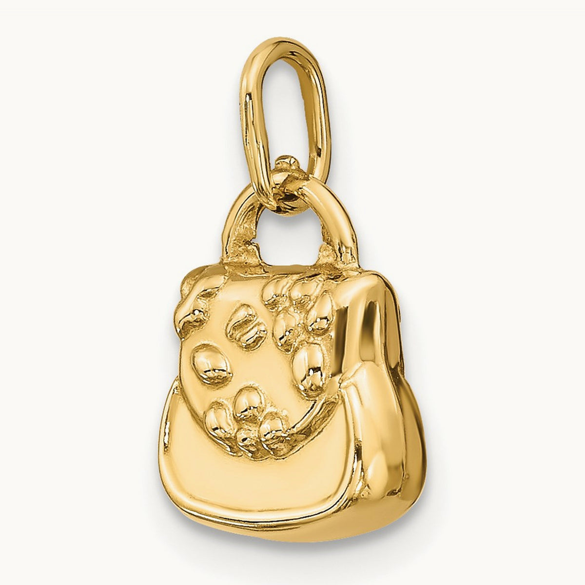3-D Purse Charm, 14K