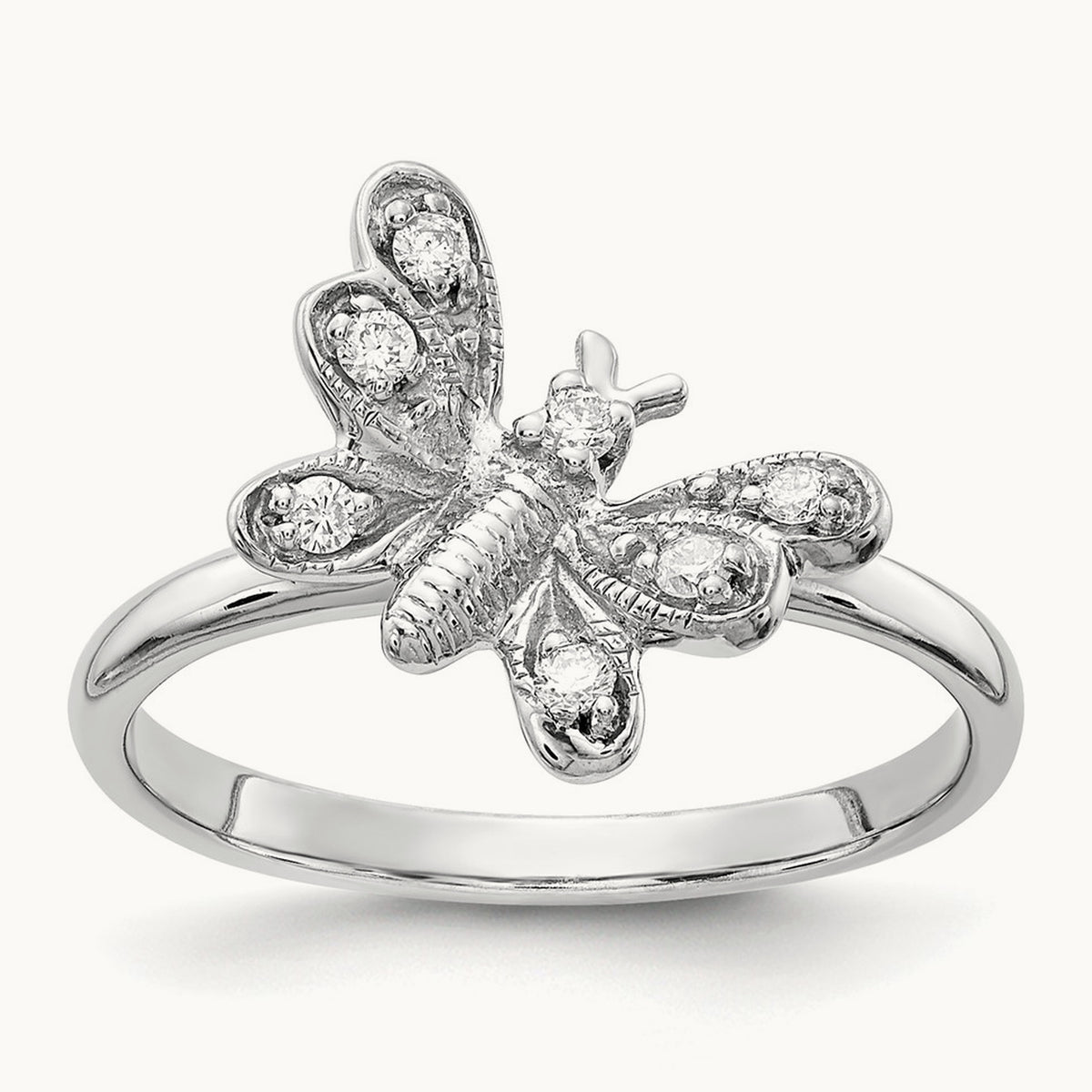 AA Diamond ring, 14K White Gold