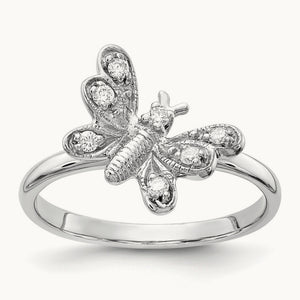 AA Diamond ring, 14K White Gold