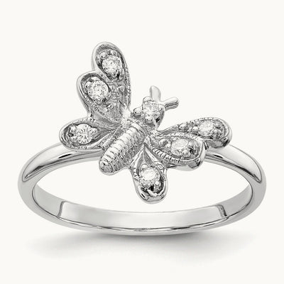 AA Diamond ring, 14K White Gold