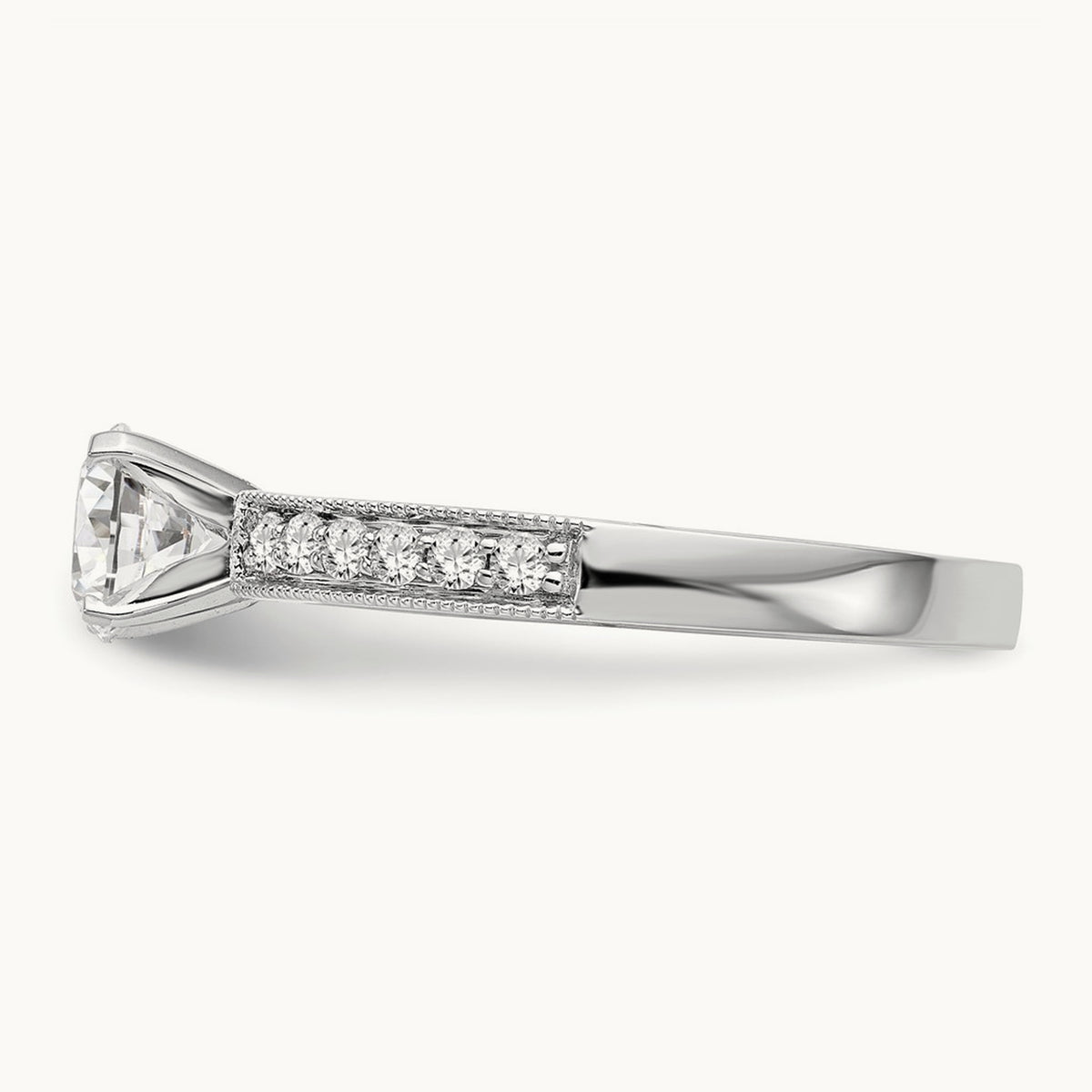 Peg Set Engagement Ring Mounting