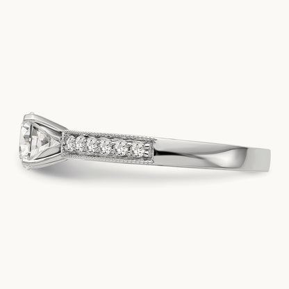 Peg Set Engagement Ring Mounting