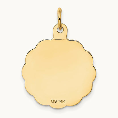 25th ANNIVERSARY Disc Charm, 14K