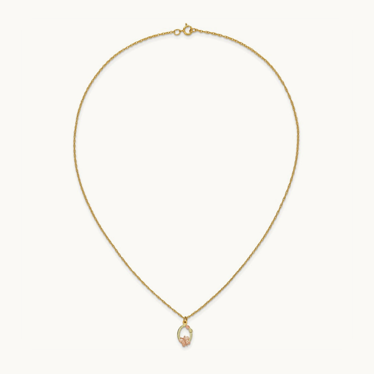 Black Hills Gold Butterfly Necklace