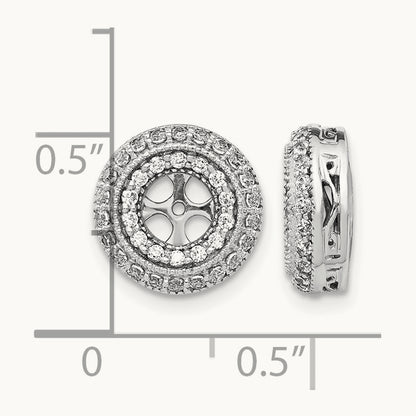 Fancy Diamond Earring Jackets — 12mm
