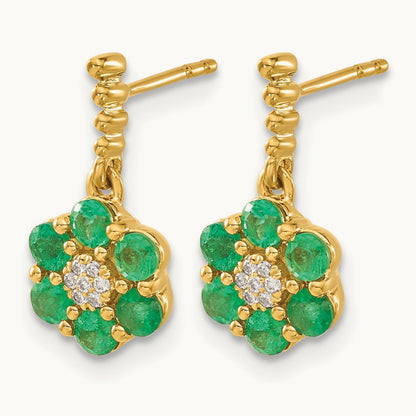 Emerald and Diamond Earrings — photo set