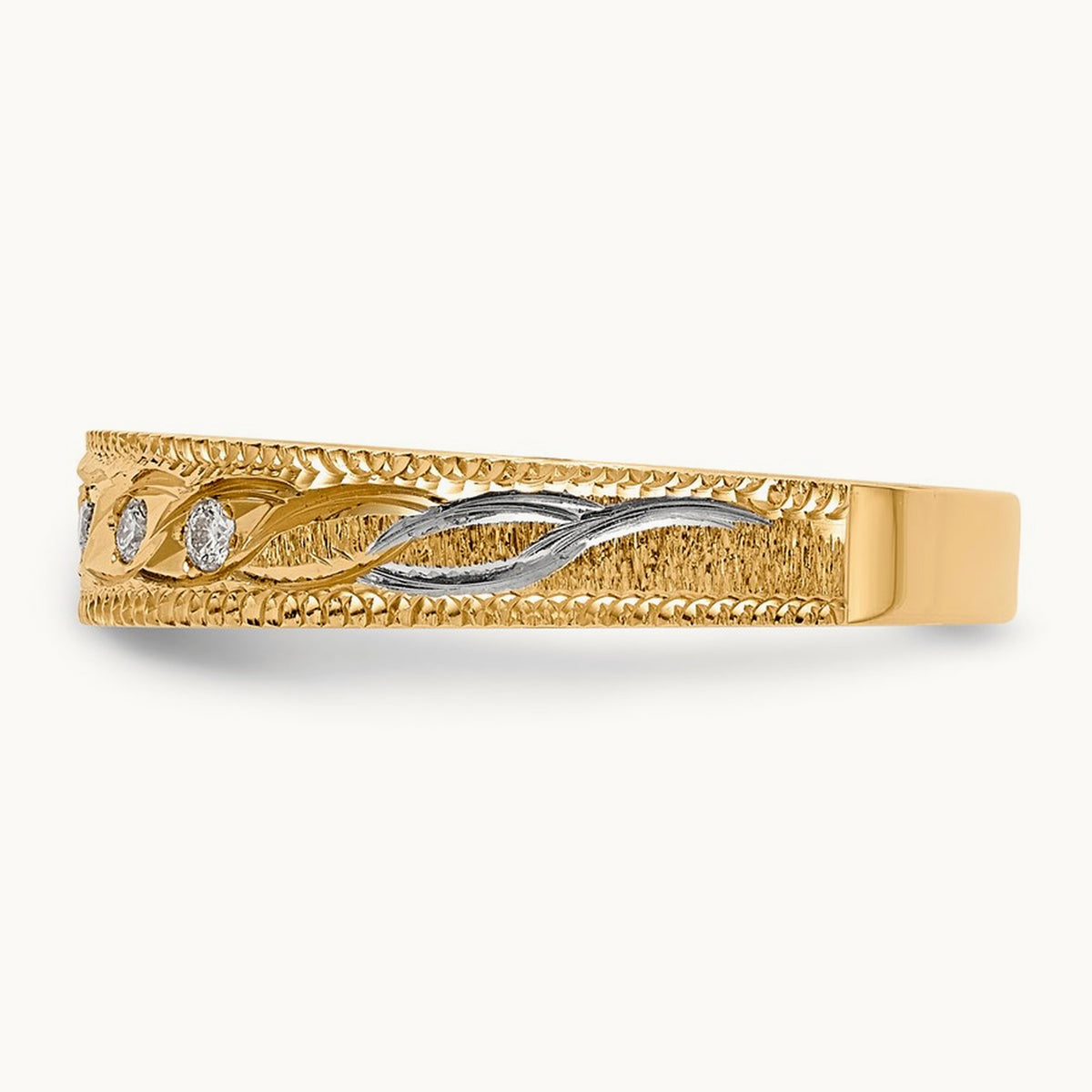 AA Quality Trio Ladies Complete Wedding Band, 14K