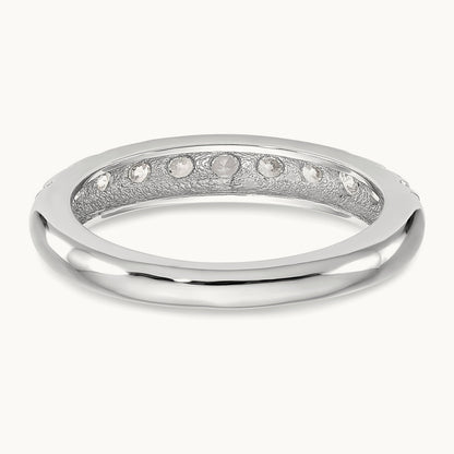 Diamond Wedding Band, 14K White Gold