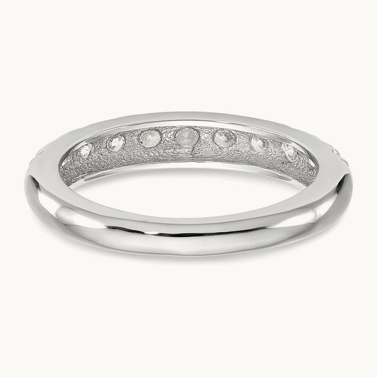 Diamond Wedding Band, 14K White Gold