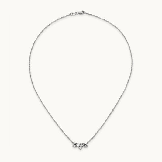 3 Stone Necklace, 1.50 ct tw Lab-Grown Diamond