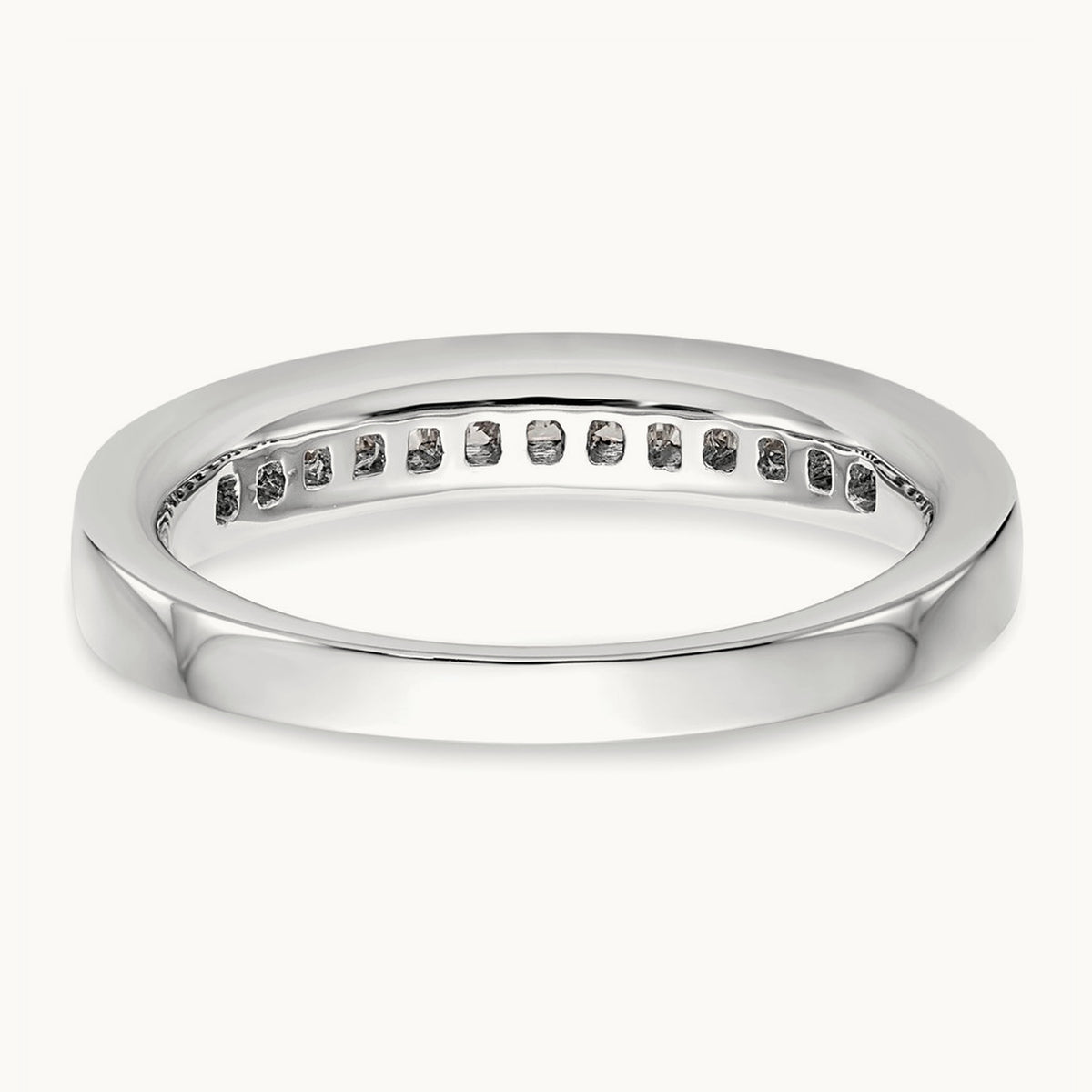 Diamond Wedding Band, 14K White Gold