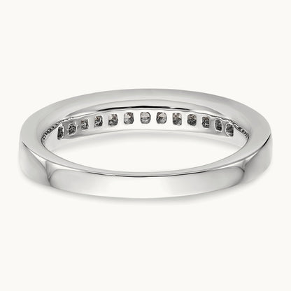 Diamond Wedding Band, 14K White Gold