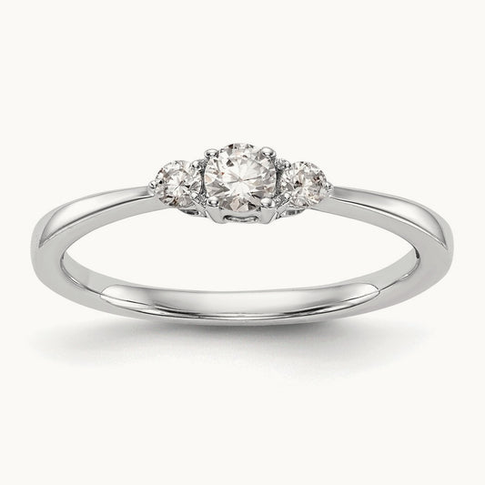 First Promise Complete Diamond Promise/Engagement Ring, 14K White Gold