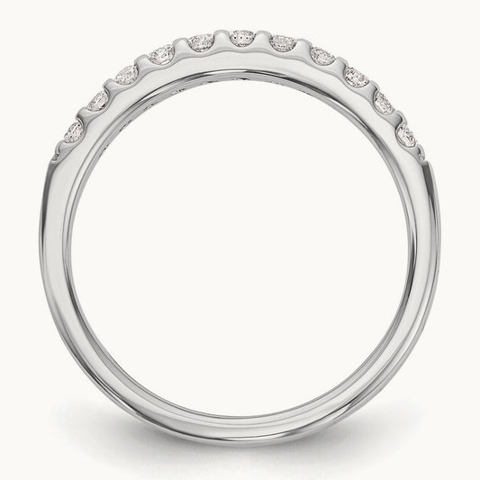 Diamond Wedding Band, 14K White Gold