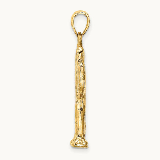3-D Saguaro Cactus Charm, 14K
