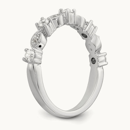 Diamond Band, 14K White Gold