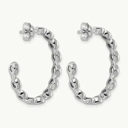 Post Oval Hoop Earrings, 2.00-2.50 ct tw Lab-Grown Diamond