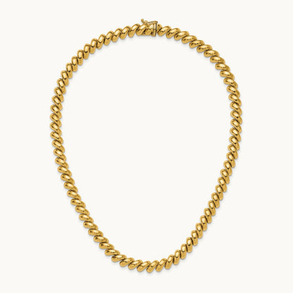 Polished San Marco Necklace, 14K