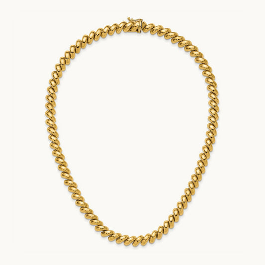 Polished San Marco Necklace, 14K