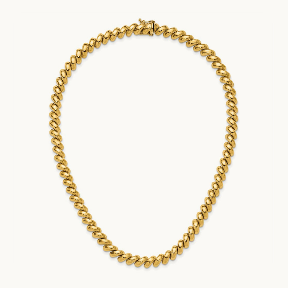 Polished San Marco Necklace, 14K