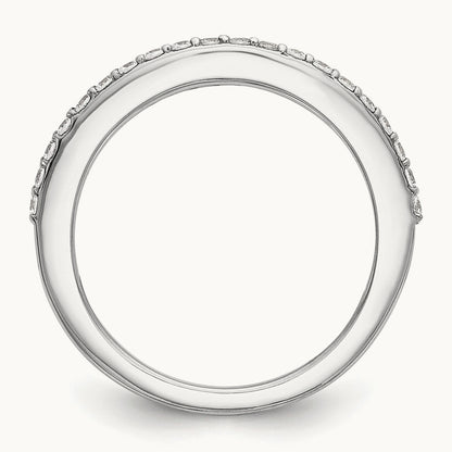 Diamond Wedding Band, 14K White Gold