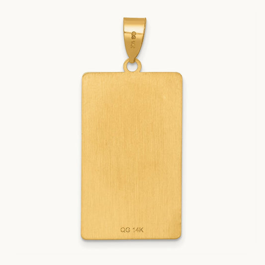 Judgement Tarot Card Pendant, 14K Yellow Gold