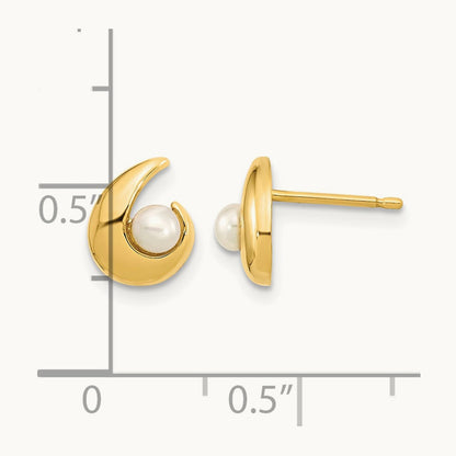 Madi K Polished Freshwater Cultured Pearl Post Earrings — photo set