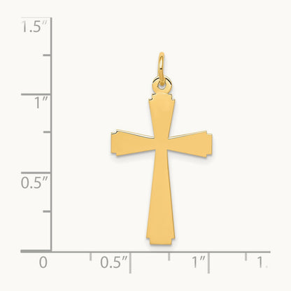 Cross Charm, 14K