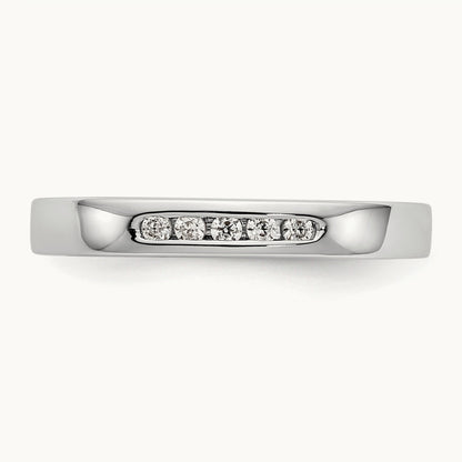 Setting: 5- Stone Closed Channel Band Mounting, 1.6mm — 14K White Gold