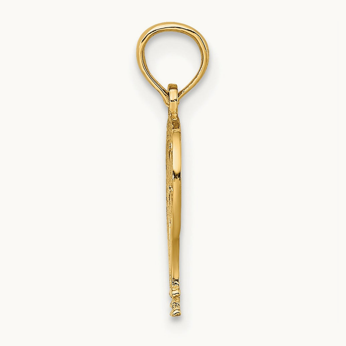 Cut-Out Flat Hot Air Balloon Charm, 14K