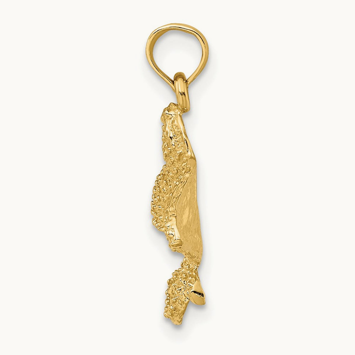 Textured Spotted Eagle Ray Charm — 21mm