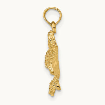 Textured Spotted Eagle Ray Charm — 21mm