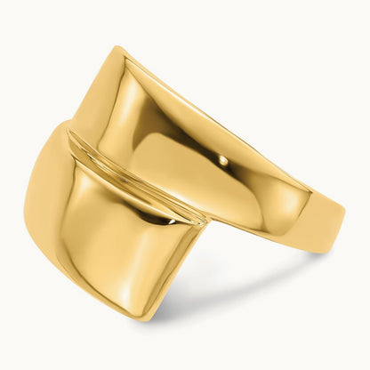Polished Bypass Ring, 14K